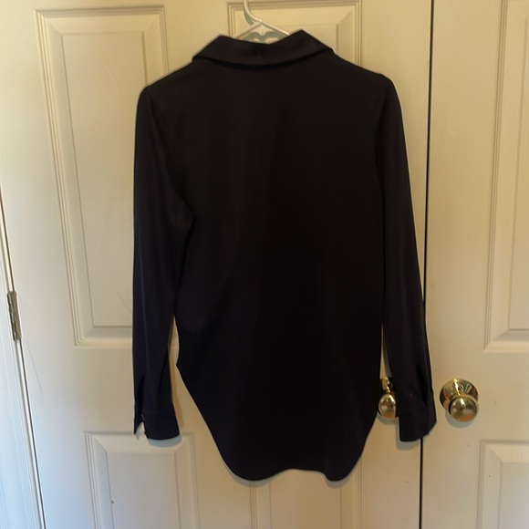 Jofit Classic navy button down tunic Top small - Picture 4 of 6